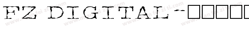 FZ DIGITAL字体转换